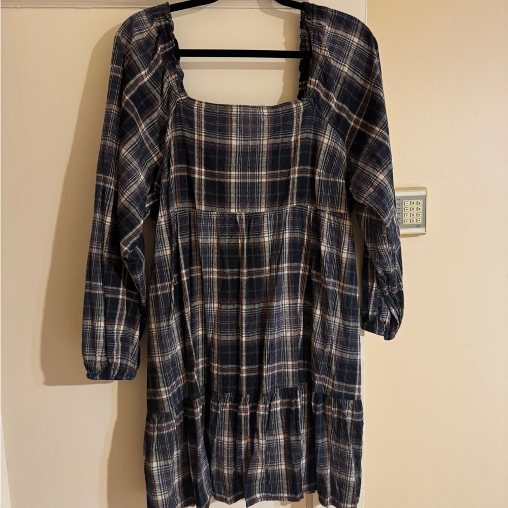 Plaid mini dress